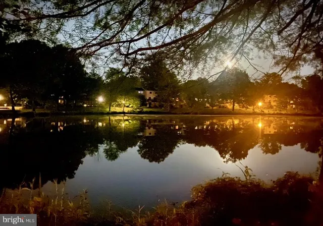 a view of a yard with wooden fence