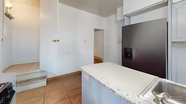 a hallway with closet