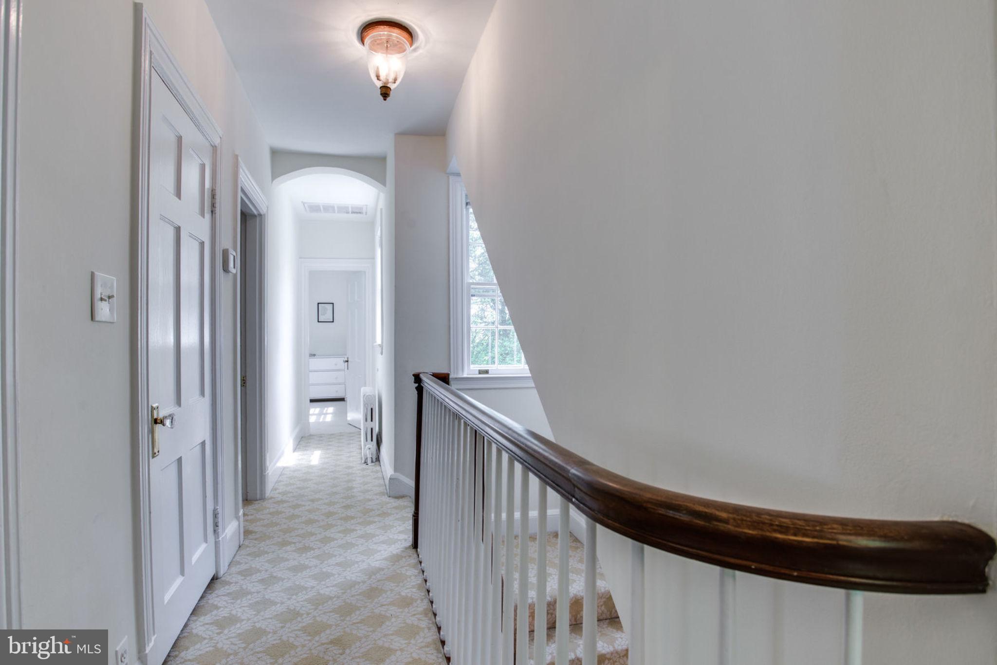 5023 Reno Road Northwest Washington, DC 20008 - Photo 24 of 33 Second level hallway leads to several bedrooms