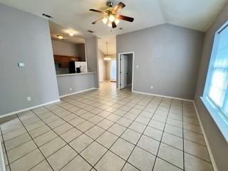 1707 Tina Marie Road, Unit A Arlington, TX 76012 - Photo 18 of 34 Living room with ceiling fan and high ceilings