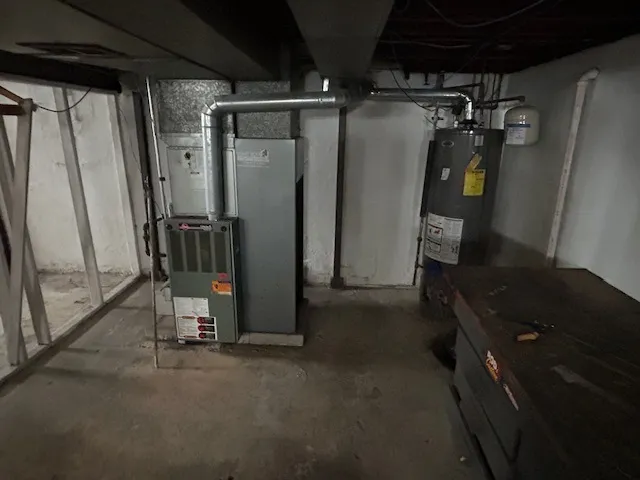 a view of storage and utility room