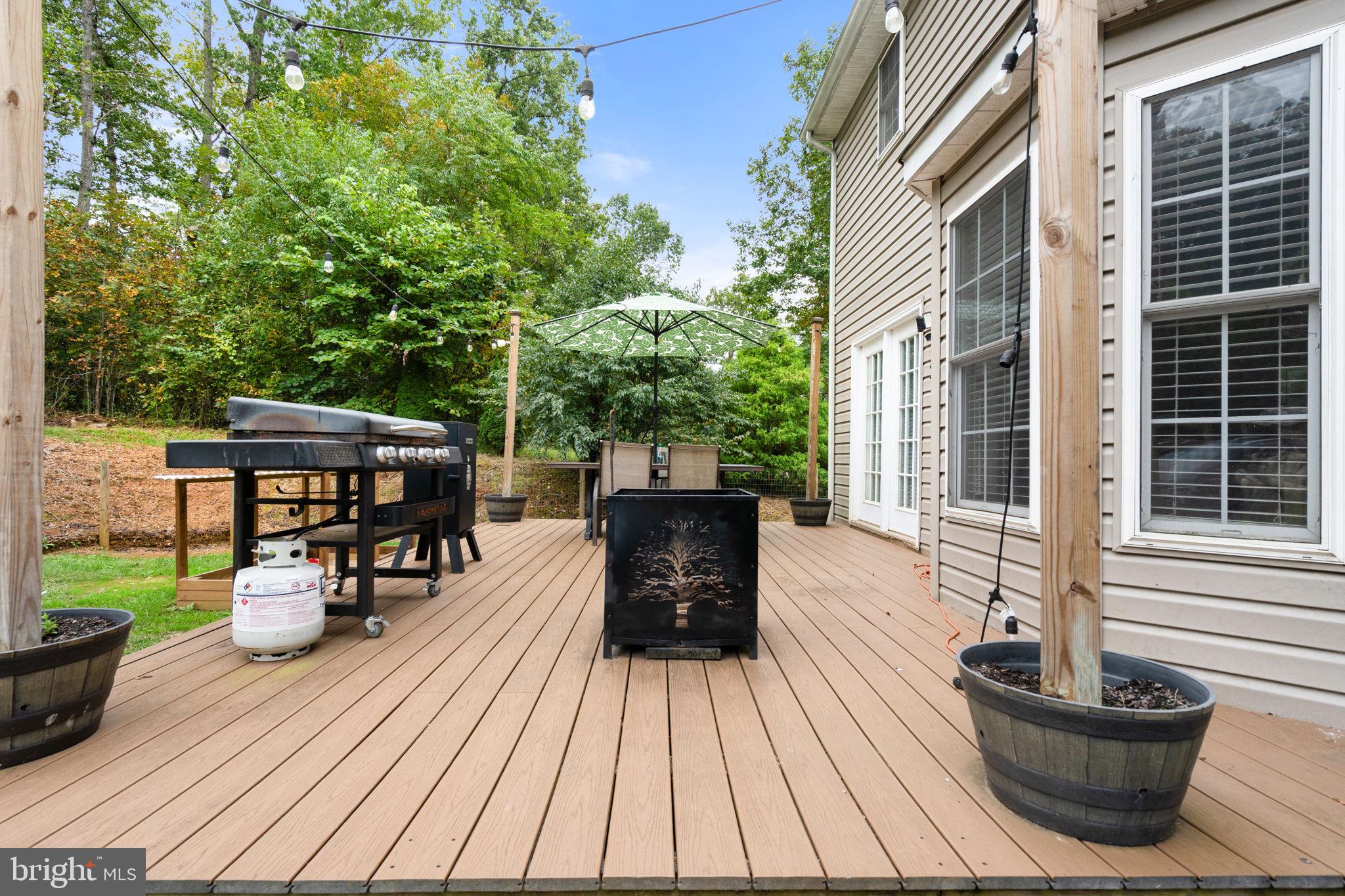 10277 River Road Rixeyville, VA 22737 - Photo 28 of 32 a view of a patio with table and chairs potted plants and floor to ceiling window