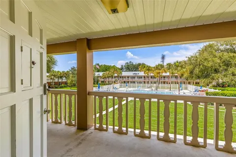 a city view from a balcony