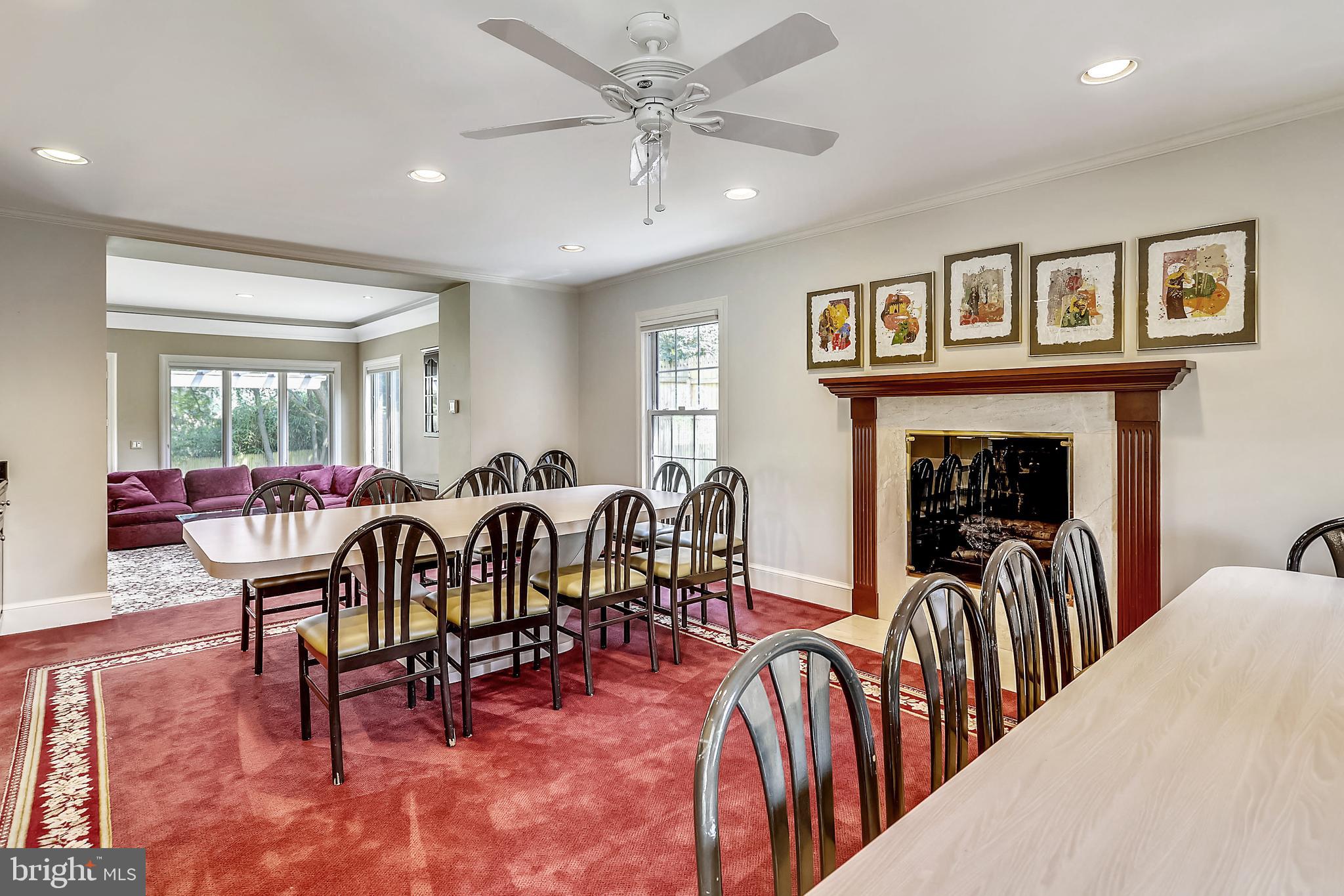 11911 Seven Locks Road Potomac, MD 20854 - Photo 8 of 57 Dining Room with Fireplace