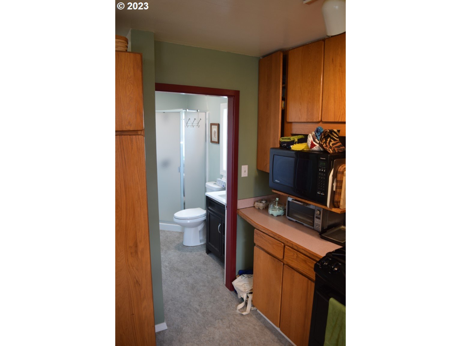 327 West Main Street Athena, OR 97813 - Photo 12 of 48 a view of a bathroom with a sink and a mirror