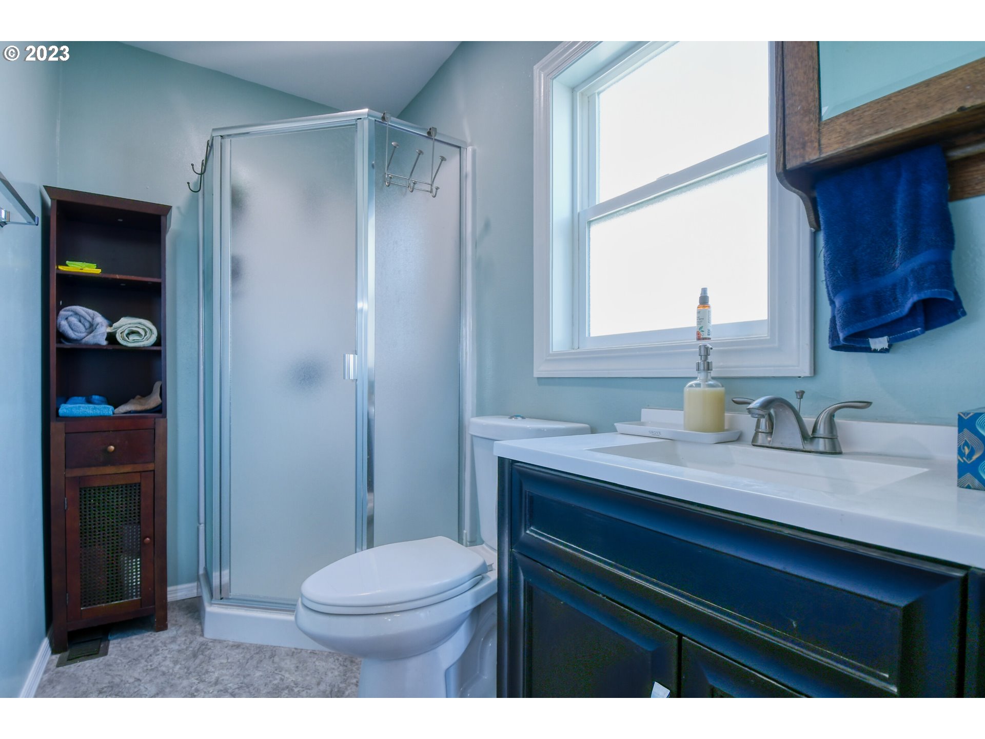 327 West Main Street Athena, OR 97813 - Photo 32 of 48 a bathroom with a sink a toilet and shower