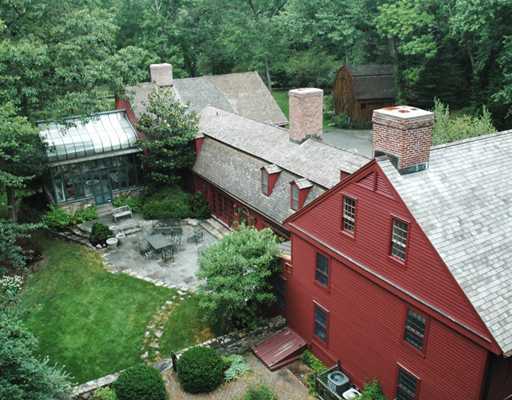 769 Hollow Tree Ridge Road Darien, CT 06820 - Photo 2 of 15 an aerial view of a house with outdoor space