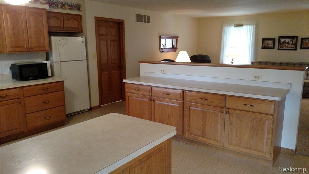 This is another view of the kitchen.