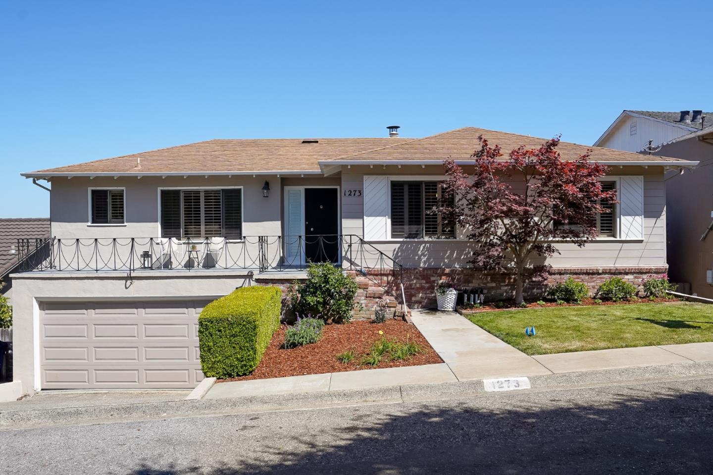 1273 Vista Grande Millbrae, CA 94030 - Photo 1 of 50 a front view of house with yard patio and green space
