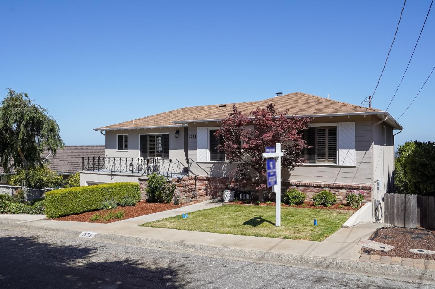 1273 Vista Grande Millbrae, CA 94030 - Photo 40 of 50 a front view of a house with a yard