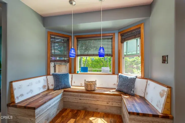 a view of a hallway with washer and dryer