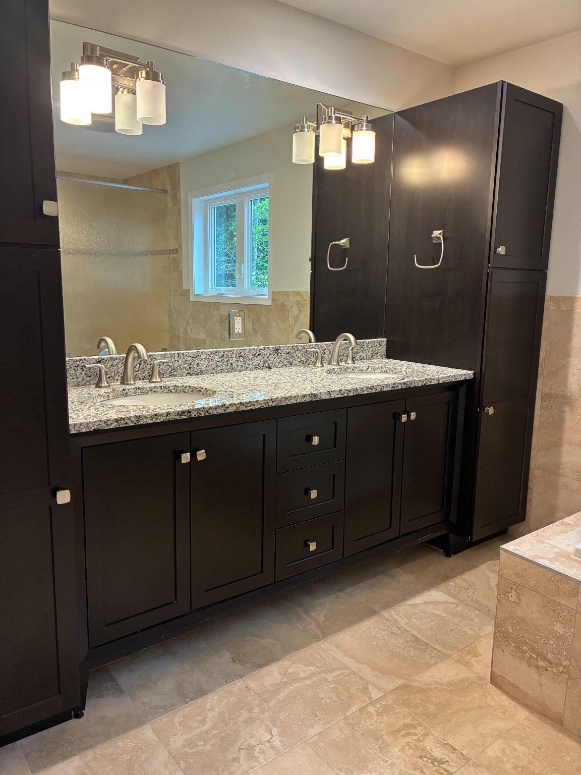 5311 Sangamore Road Bethesda, MD 20816 - Photo 19 of 30 Elegant Dual-Sink bathroom Oasis