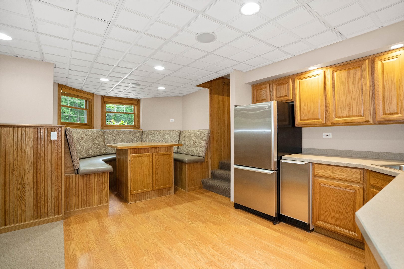 120 Fox Street Cary, IL 60013 - Photo 35 of 56 a kitchen with a refrigerator and a sink