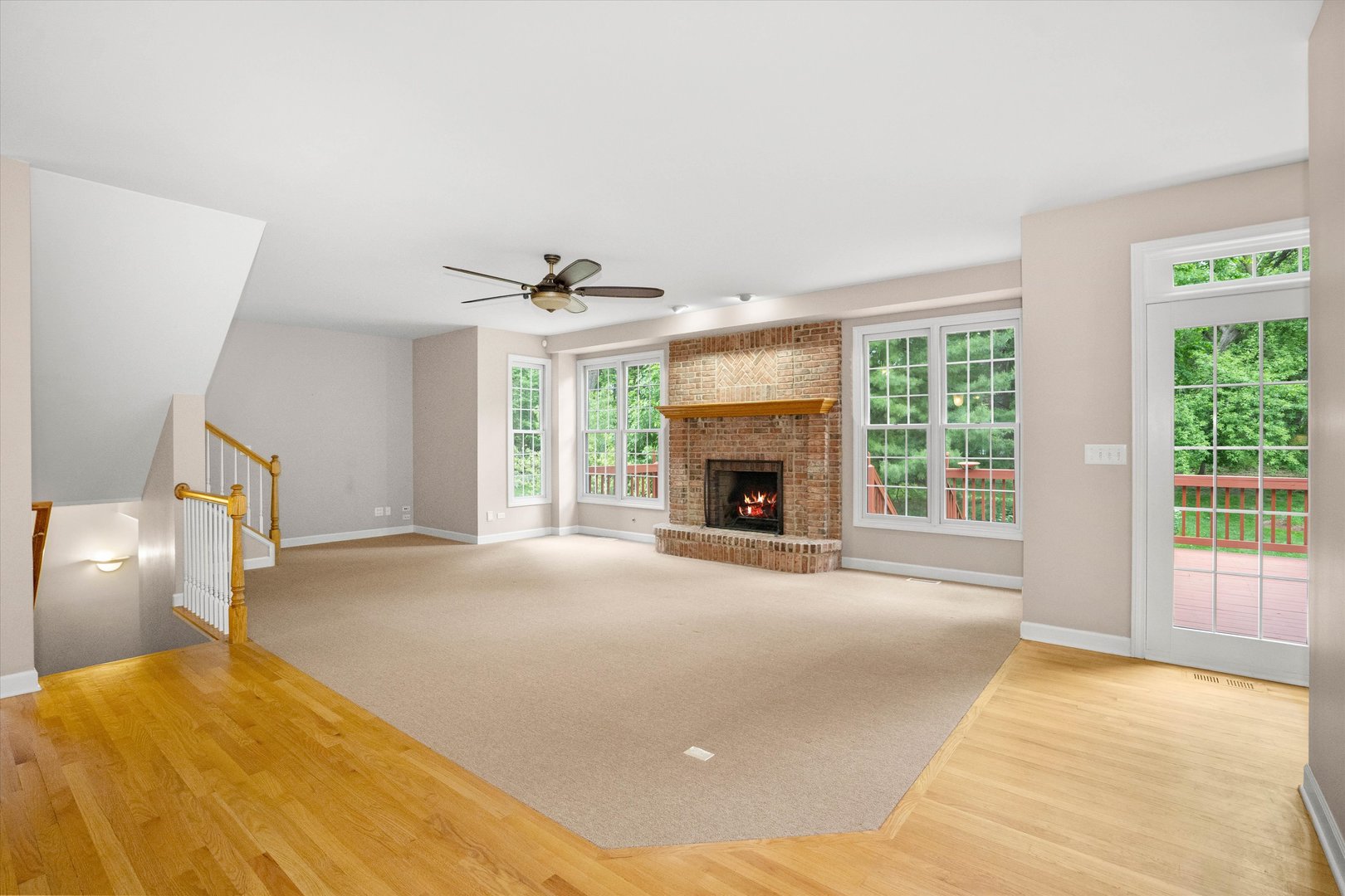120 Fox Street Cary, IL 60013 - Photo 4 of 56 a view of an empty room with window and a fireplace