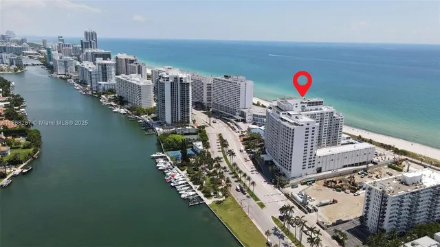 a view of a city with tall buildings