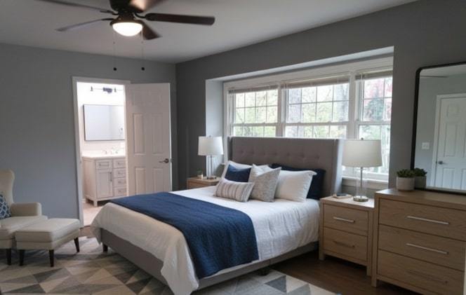 438 Hamilton Wood Homewood, IL 60430 - Photo 21 of 39 a bedroom with a large bed and a window