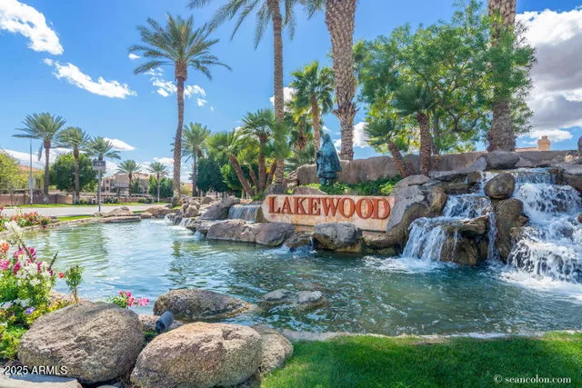 a childrens park with lots of trees and plants