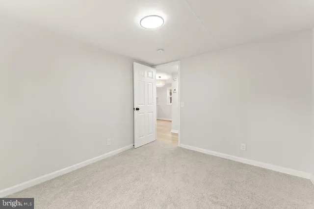 a view of an empty room