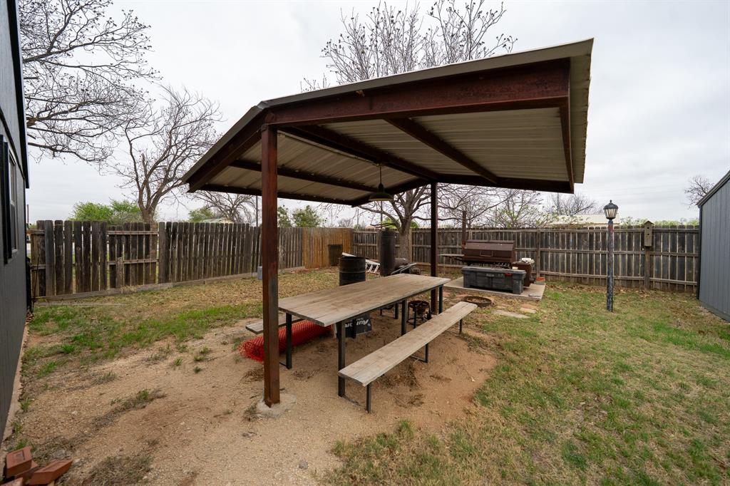 455 5th Street Hawley, TX 79525 - Photo 29 of 37 a view of backyard with wooden fence