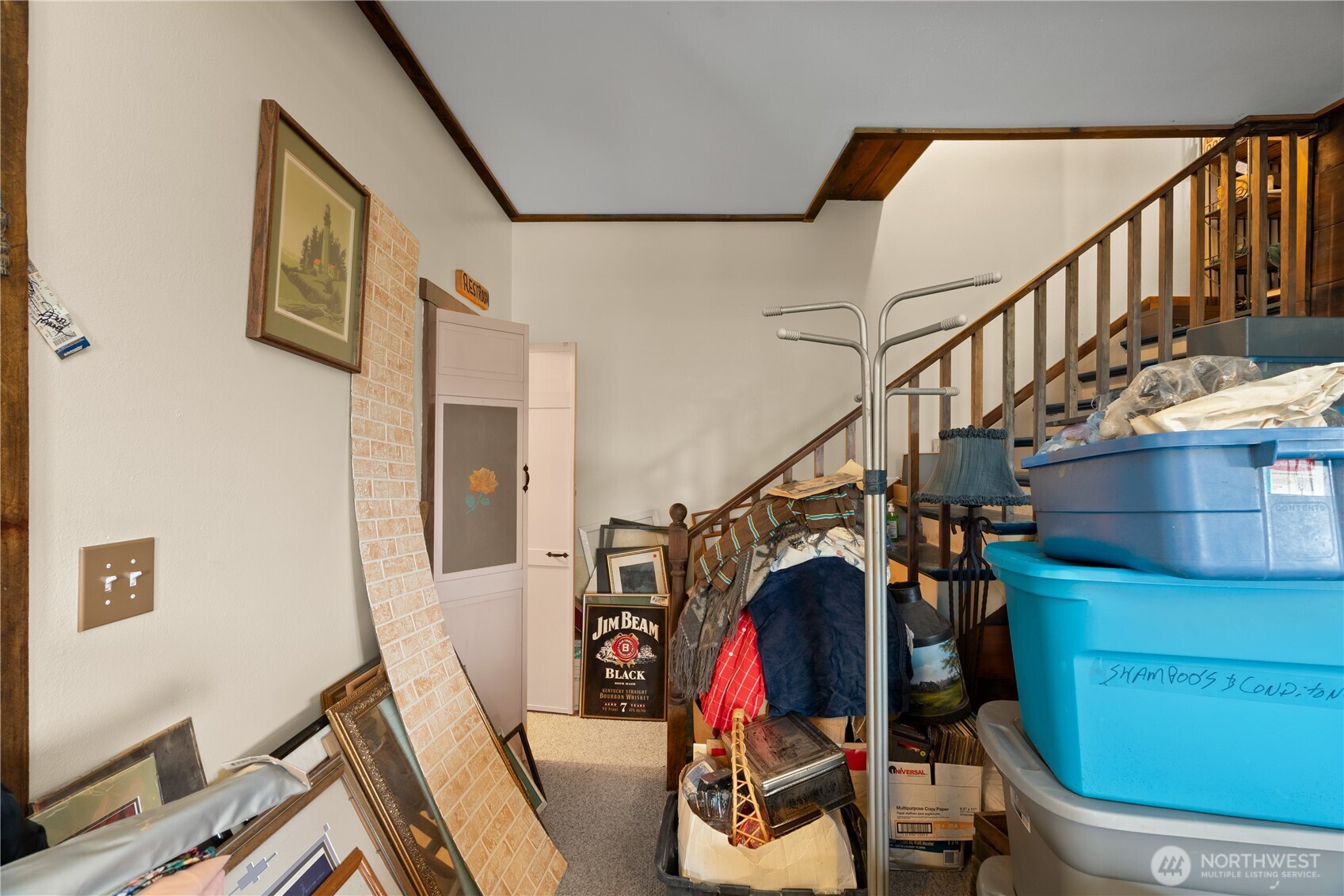 219 East Curtis Street Aberdeen, WA 98520 - Photo 14 of 29 a view of a hallway with wooden furniture and stairs