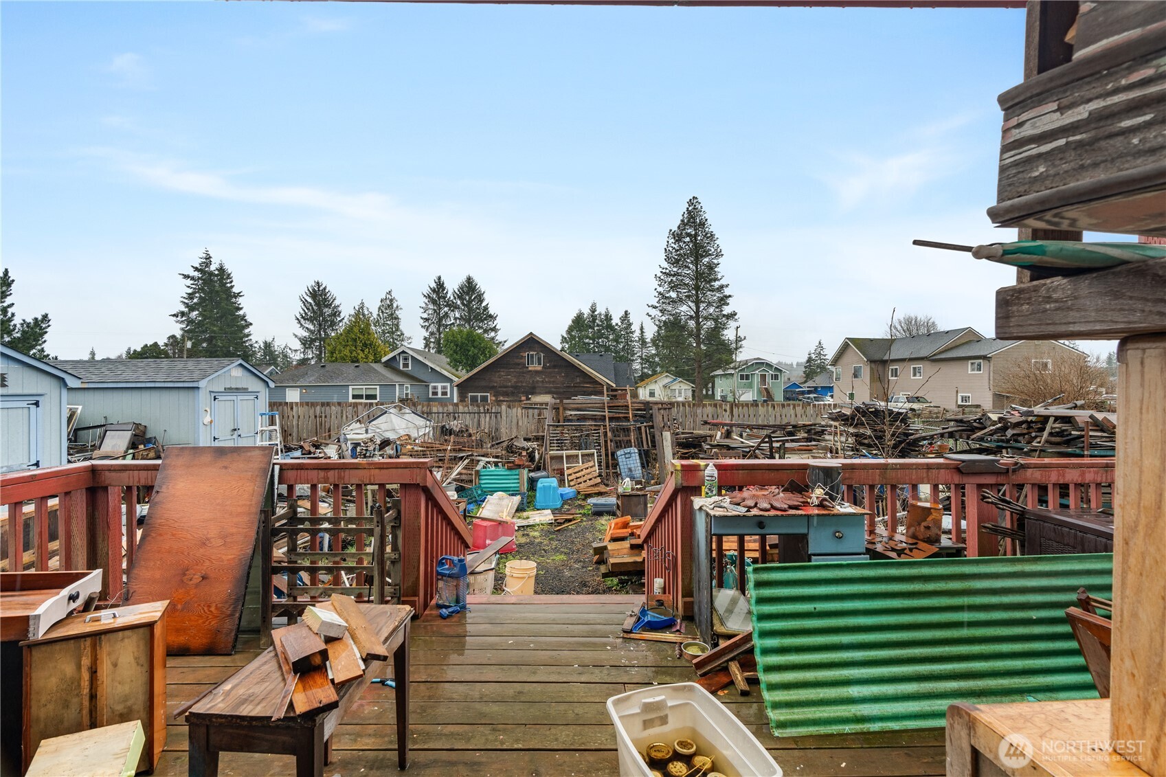 219 East Curtis Street Aberdeen, WA 98520 - Photo 23 of 29 a view of city from deck with outdoor seating