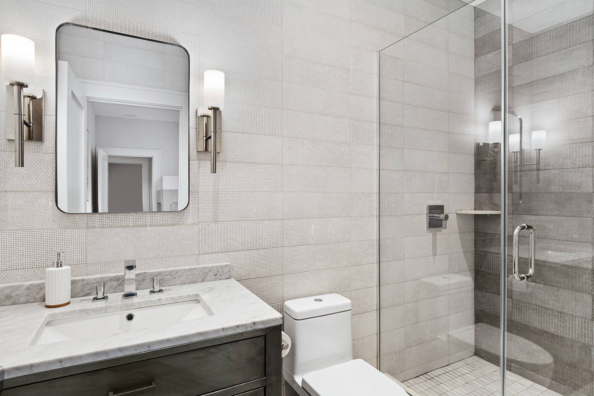 8 Crows Nest Lane East Hampton, NY 11937 - Photo 24 of 33 a bathroom with a sink toilet and shower