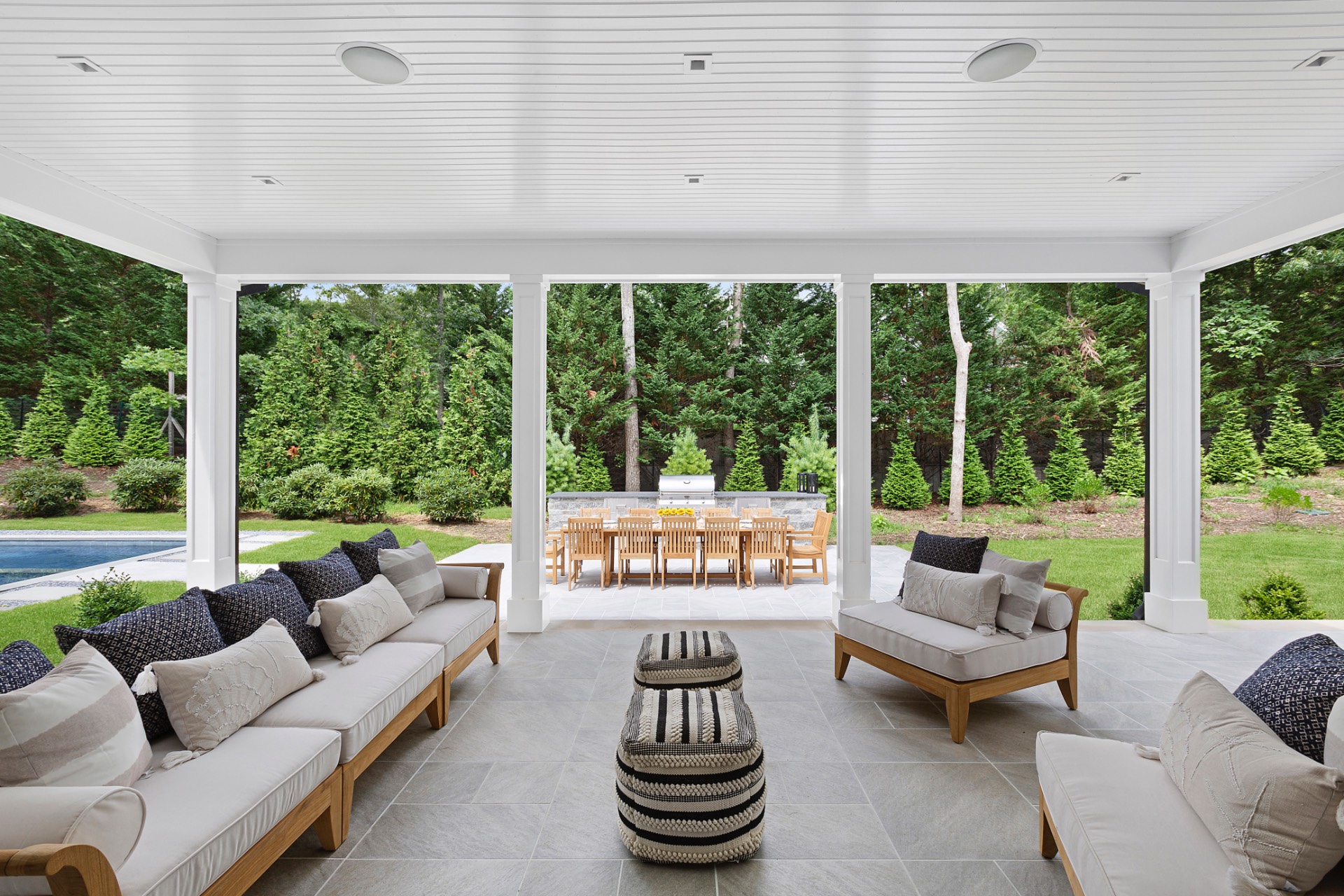 8 Crows Nest Lane East Hampton, NY 11937 - Photo 30 of 33 a living room with furniture and a large window
