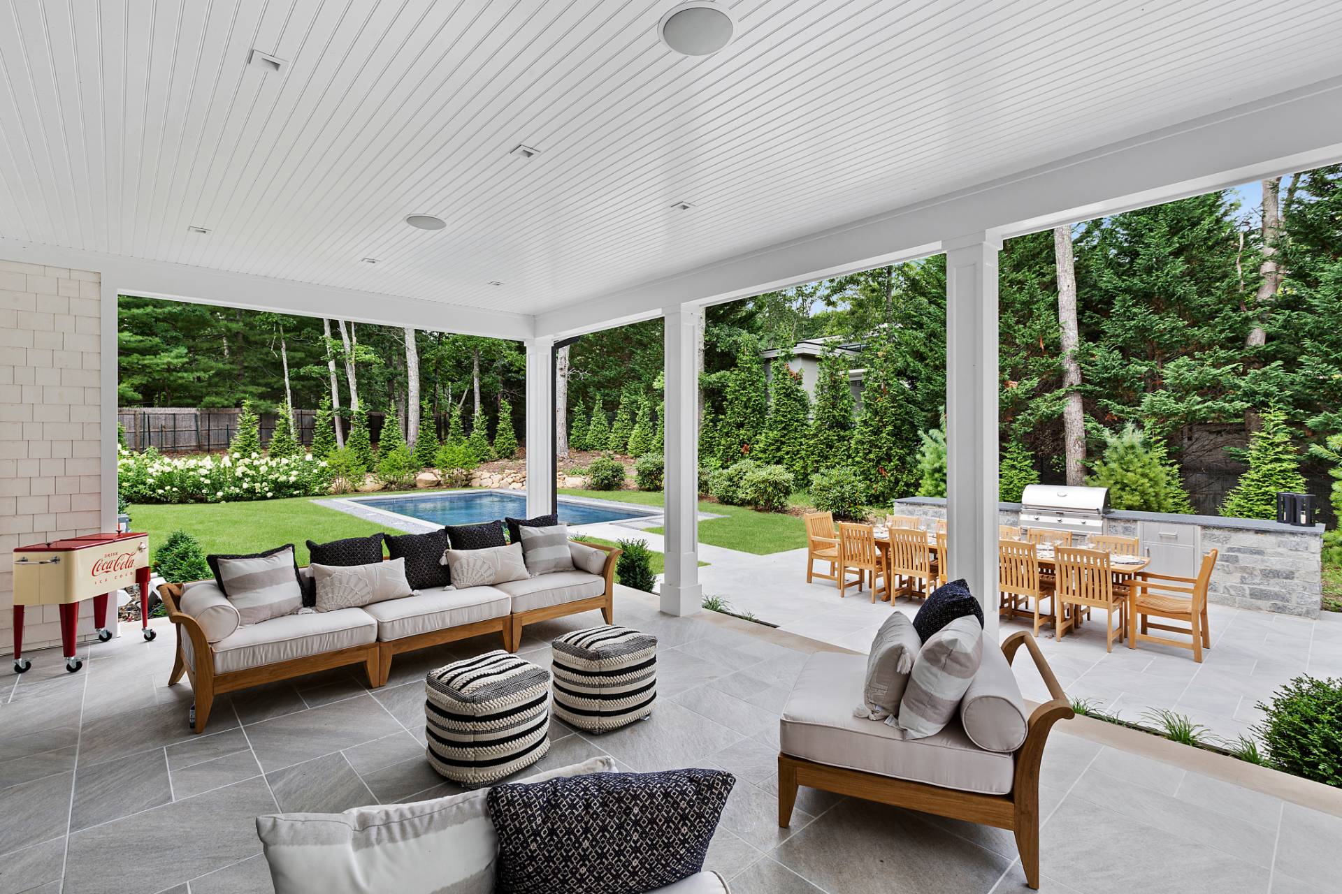 8 Crows Nest Lane East Hampton, NY 11937 - Photo 31 of 33 a living room with furniture and a large window