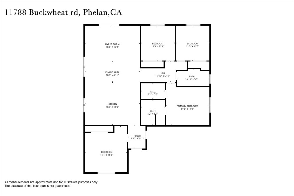 11788 Buckwheat Road Pinon Hills, CA 92371 - Photo 61 of 61 a picture of a floor plan