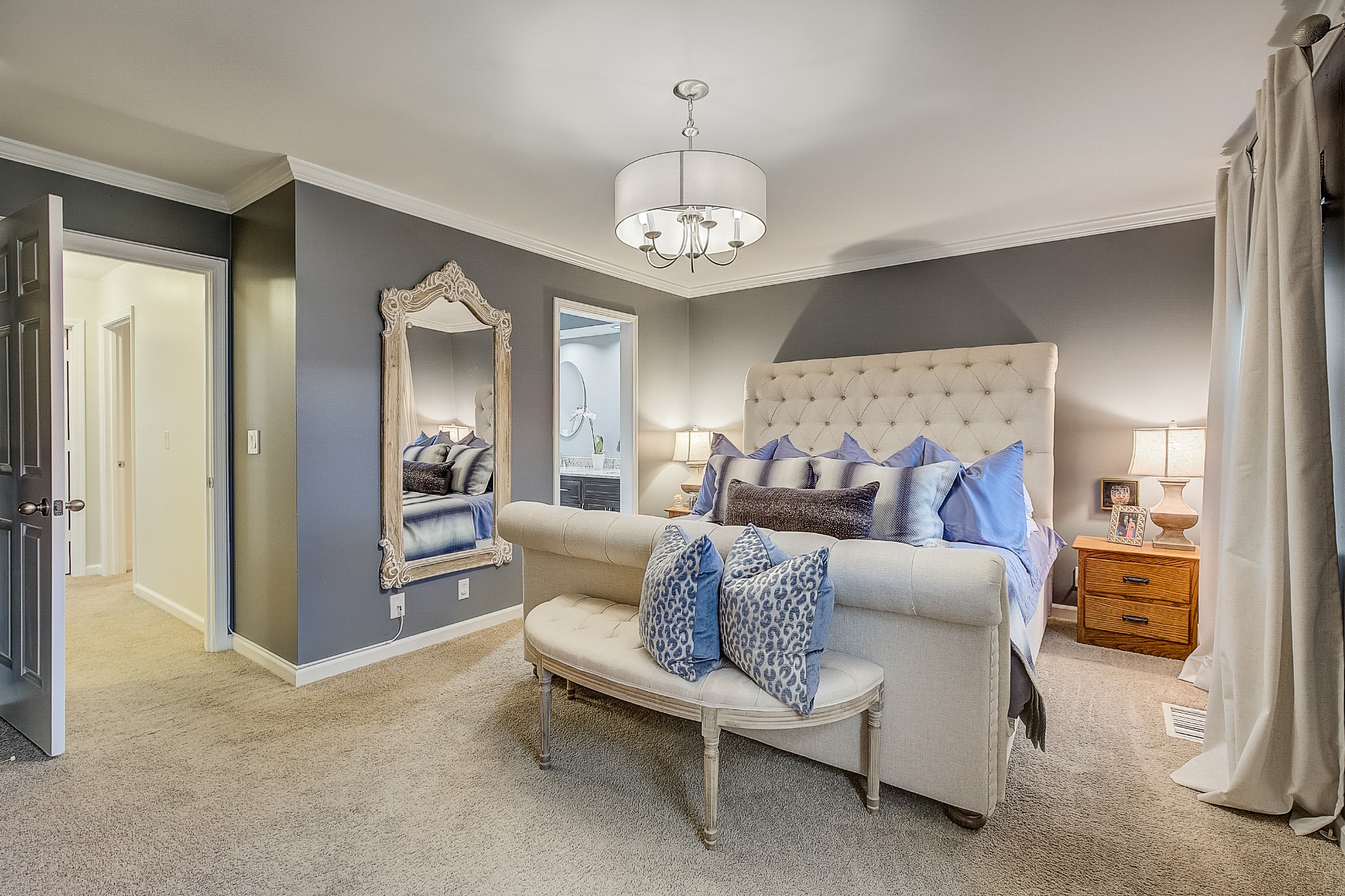 1284 General George Patton Road Nashville, TN 37221 - Photo 20 of 30 a living room with furniture and a chandelier