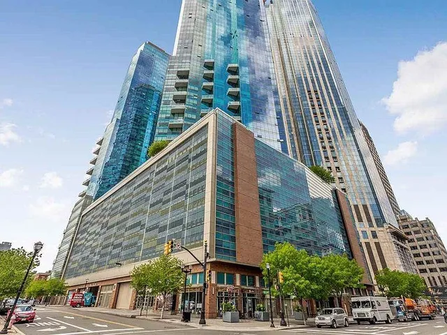 a front view of a building