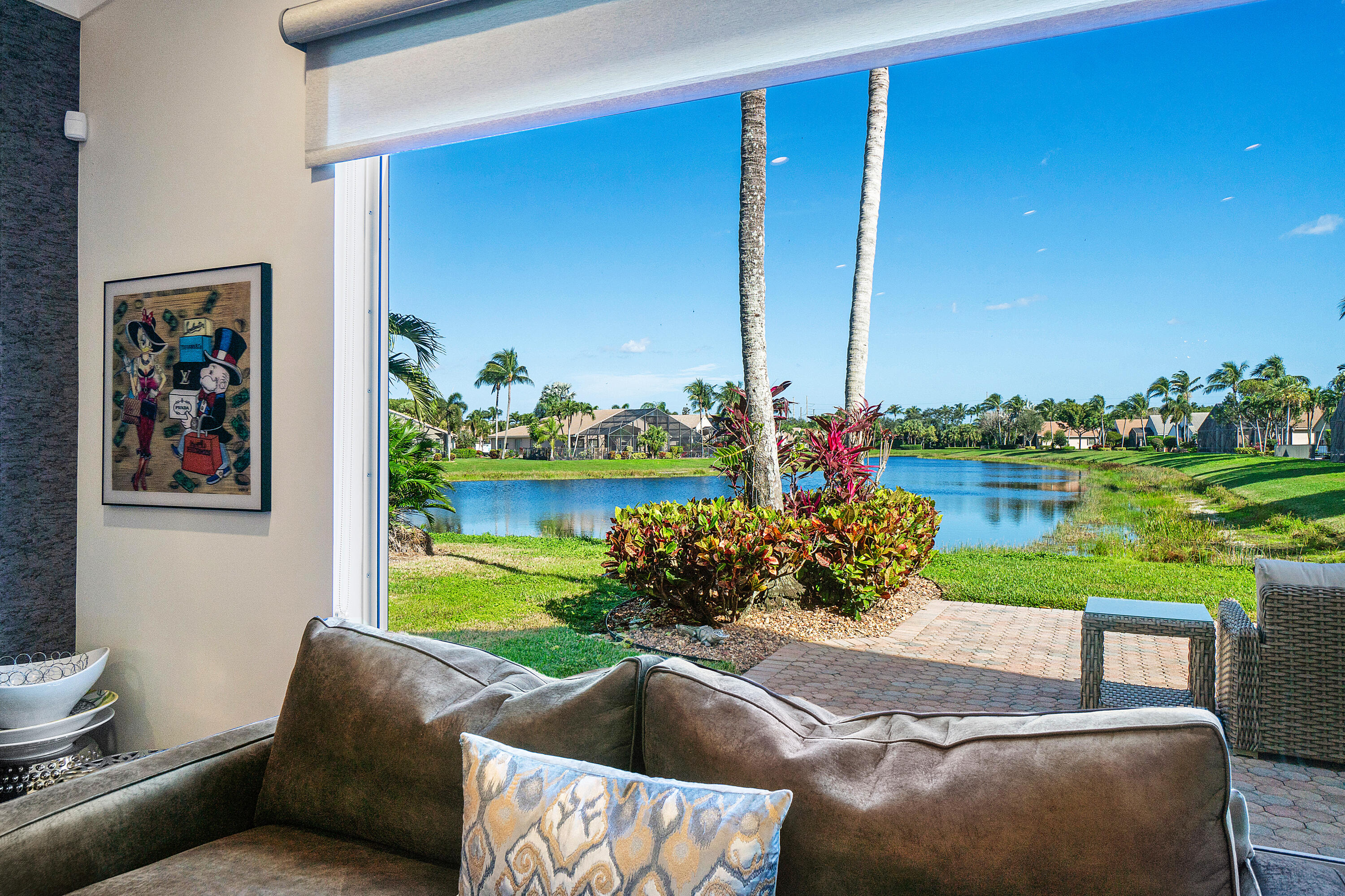 13506 Shell Beach Court Delray Beach, FL 33446 - Photo 15 of 66 a outdoor living space with furniture and a garden