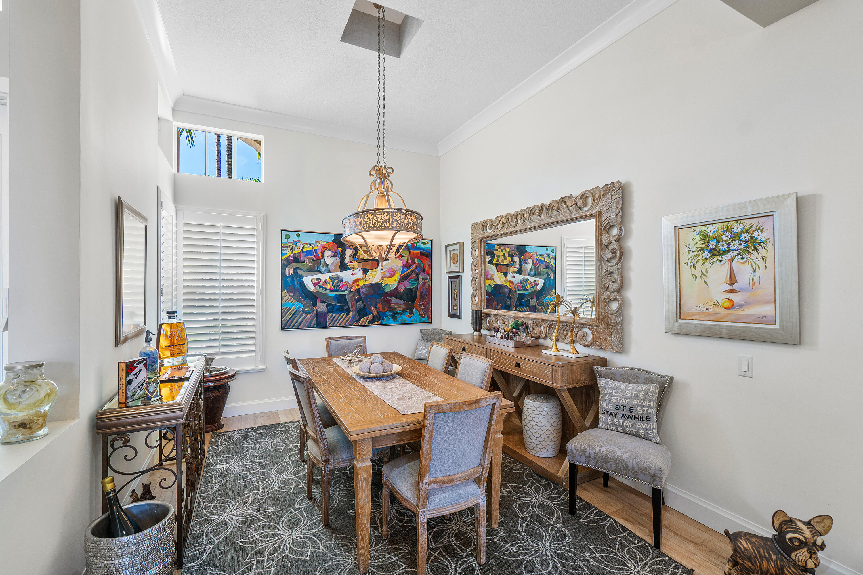 13506 Shell Beach Court Delray Beach, FL 33446 - Photo 8 of 66 a view of a dining room with furniture one side kitchen view and a window