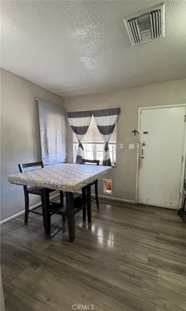 a view of dining room with furniture