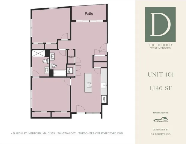 $895,000 | 421 High Street, Unit 101, Medford, MA 02155