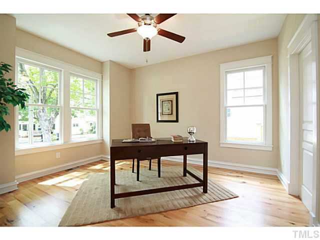 610 Chamberlain Street Raleigh, NC 27607 - Photo 10 of 25 The study comes complete with a full bath and closet. Could serve as a downstairs guest suite as well.