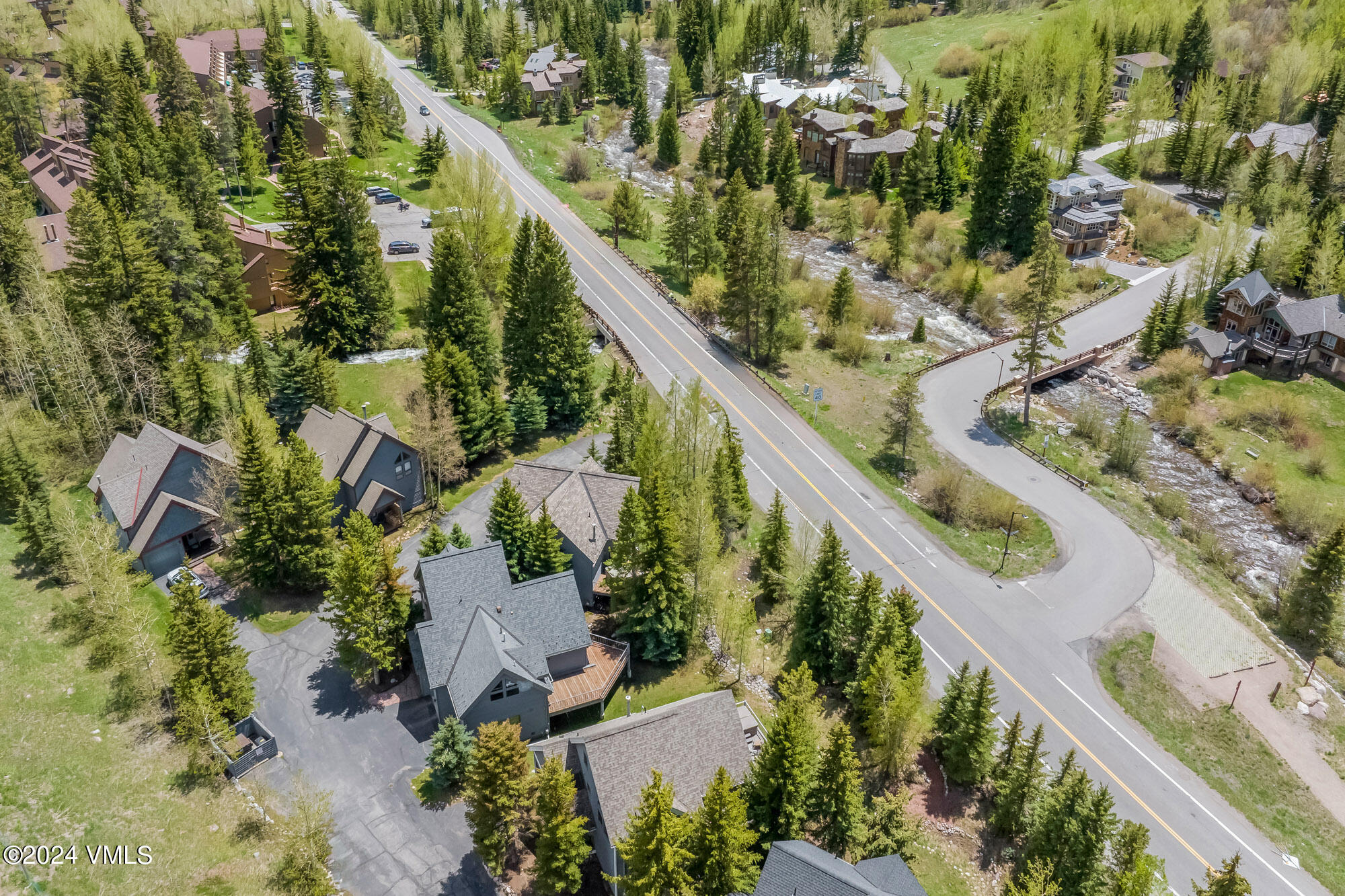 3891 Big Horn Road, Unit C Vail, CO 81657 - Photo 47 of 53 an aerial view of a residential houses with outdoor space
