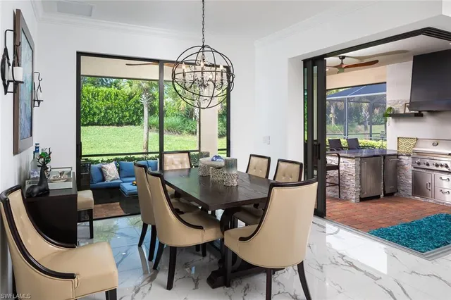 a view of kitchen island a sink and a couch
