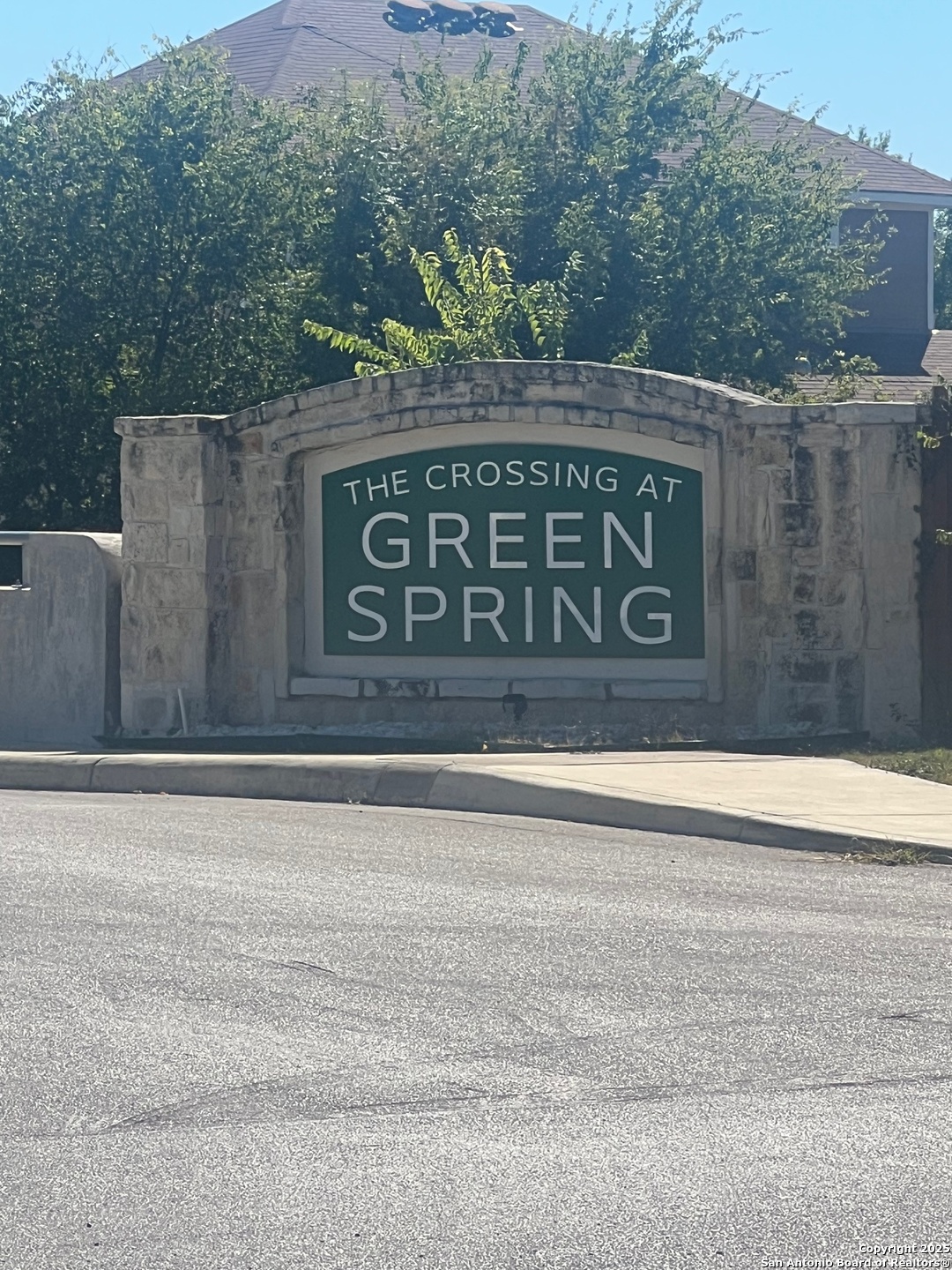 a view of a street sign