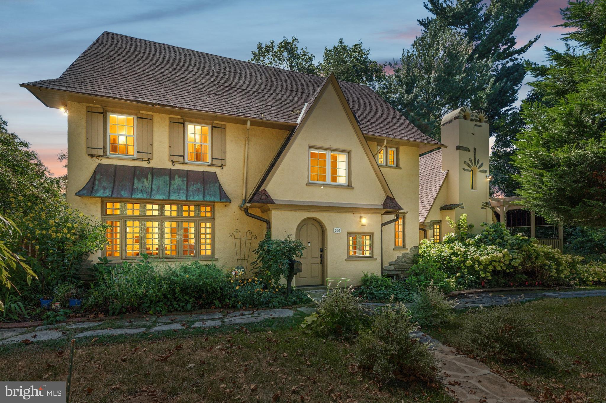 651 North Chester Road Swarthmore, PA 19081 - Photo 2 of 54 Exterior Dusk