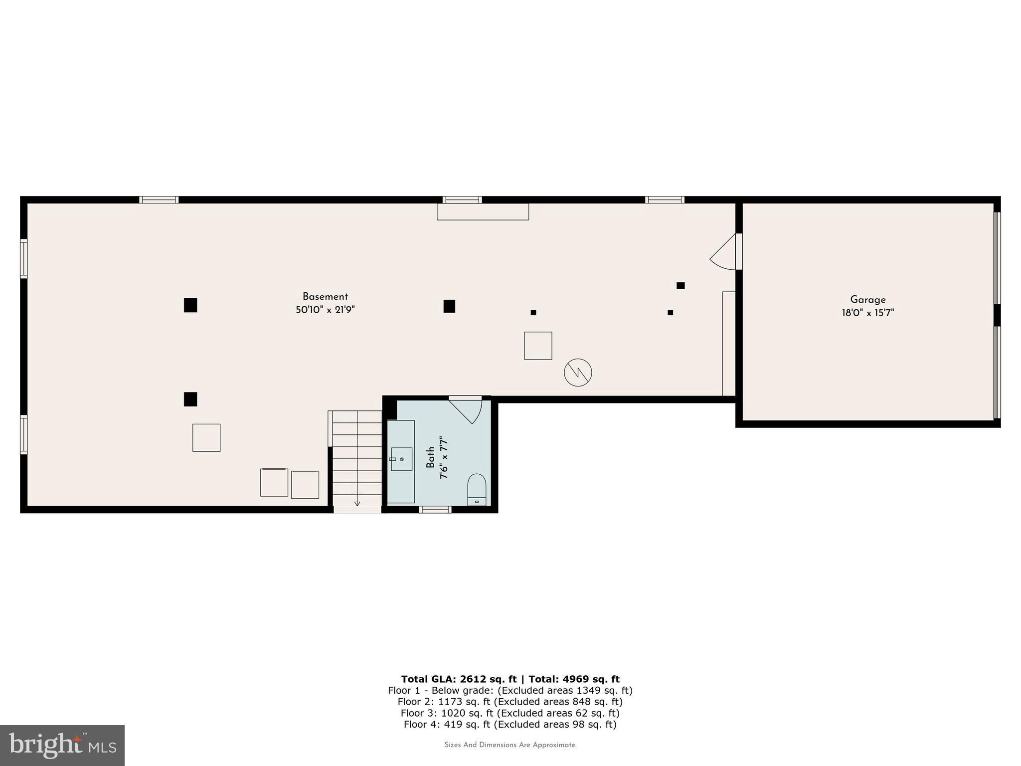 651 North Chester Road Swarthmore, PA 19081 - Photo 54 of 54 Basement Floorplan