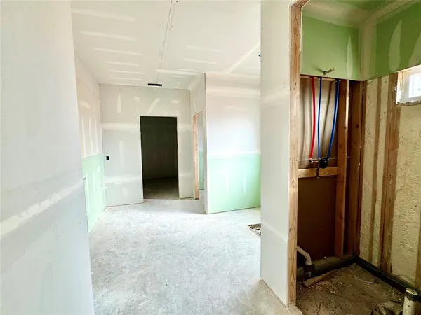 a view of wooden door