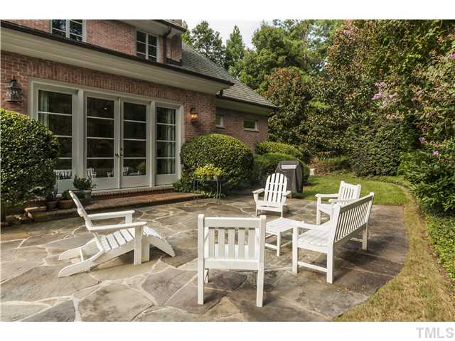 1913 Chase Court Raleigh, NC 27607 - Photo 18 of 25 Outdoor spaces include this slate patio located just outside the family room, and...