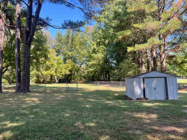 a backyard of a house