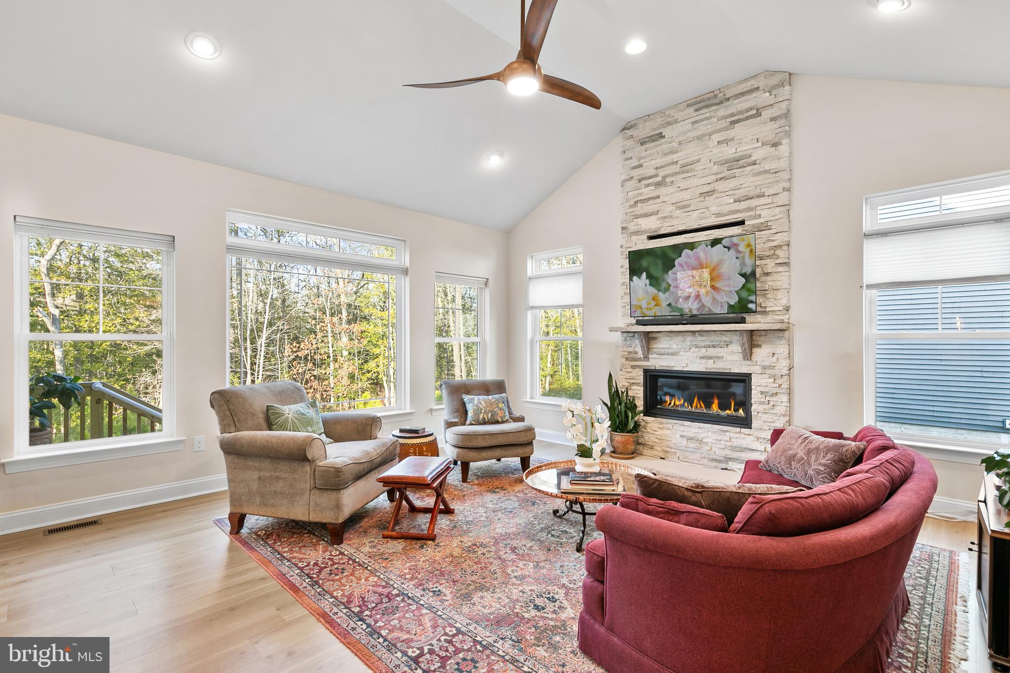 22657 Deep Woods Road Milton, DE 19968 - Photo 12 of 51 a living room with furniture and a fireplace