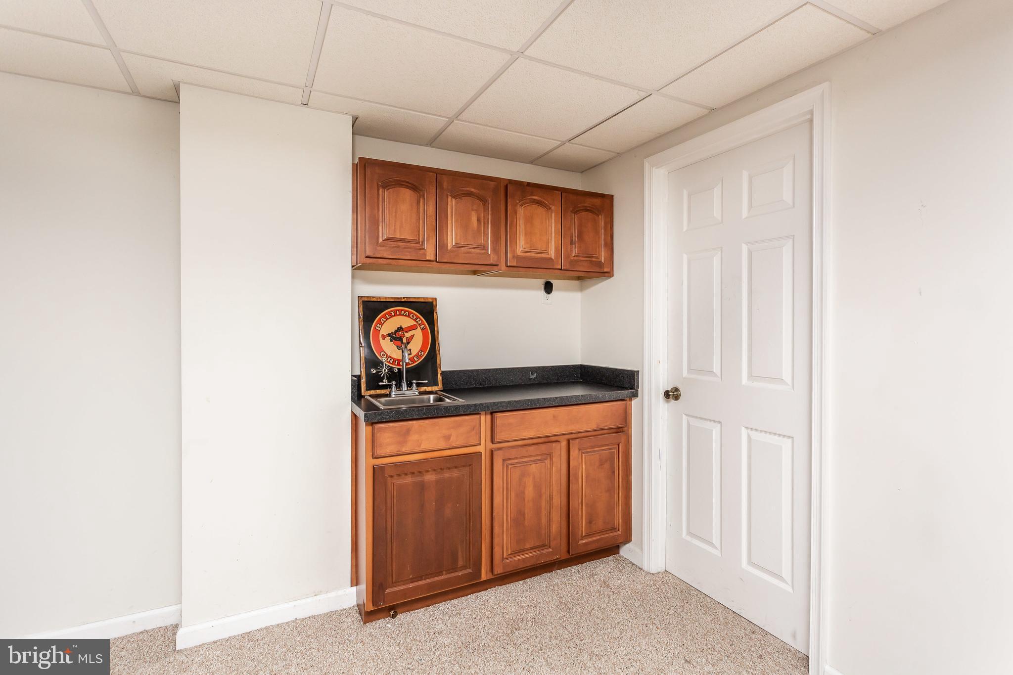 465 Manor Road Aberdeen, MD 21001 - Photo 22 of 30 Lower Level Family Room Entertainment with sink