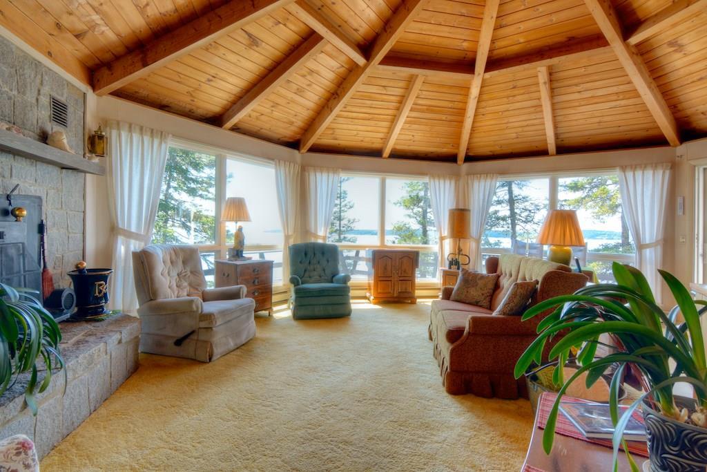 137 Howards Head Road St. George, ME 04860 - Photo 7 of 23 Hexagonal ceiling and breathtaking...