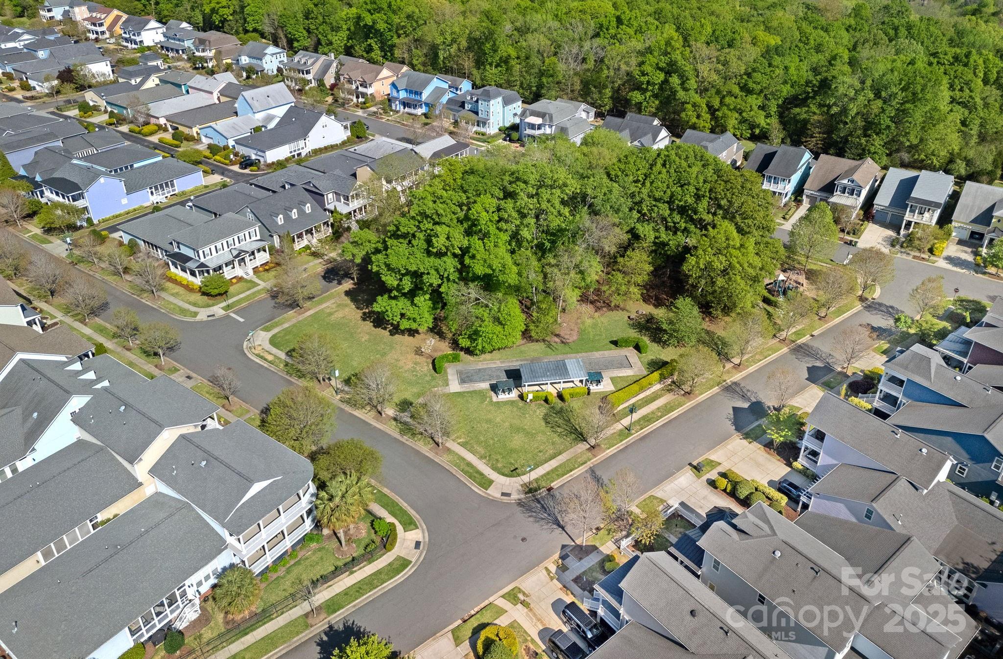 9803 Tree Canopy Road Charlotte, NC 28277 - Photo 41 of 42 an aerial view of a residential houses with outdoor space