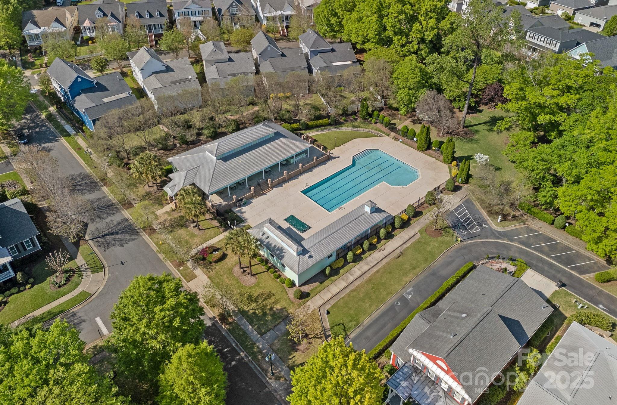 9803 Tree Canopy Road Charlotte, NC 28277 - Photo 42 of 42 an aerial view of a house with a yard