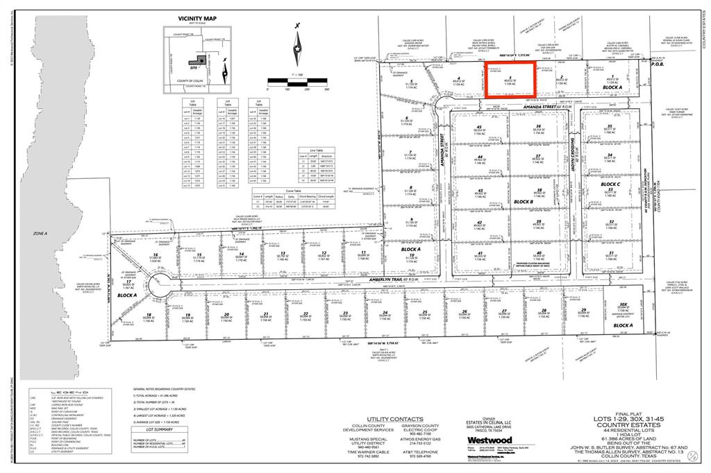 Lot 3 Amanda Street Celina, TX 75009 - Photo 1 of 11 a black and white photo of a picture of floor